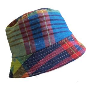NWOT Children's Unisex Plaid Bucket Hat